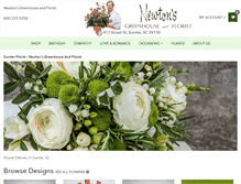 Tablet Screenshot of newtonsflorist.com
